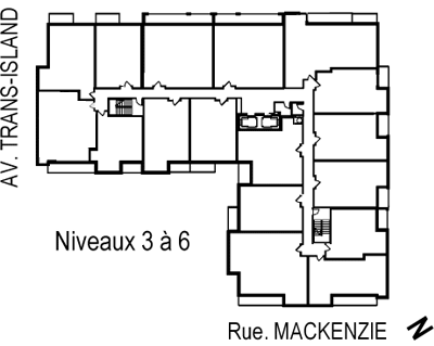 Disposition des condos de l'Étage 3 de Primma Condominiums