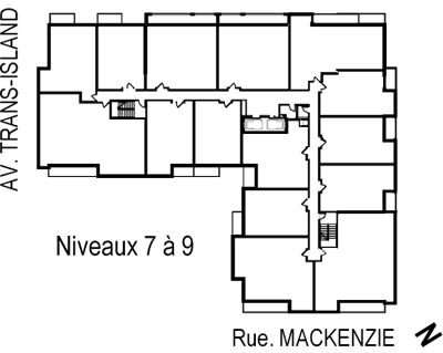 Disposition des condos de l'Étage 7 de Primma Condominiums