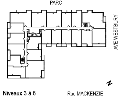 Disposition des condos de l'Étage 3 de Primma Condominiums