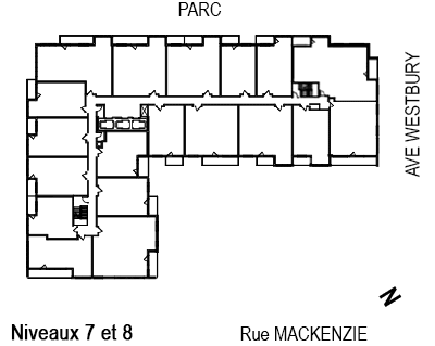 Disposition des condos de l'Étage 7 de Primma Condominiums