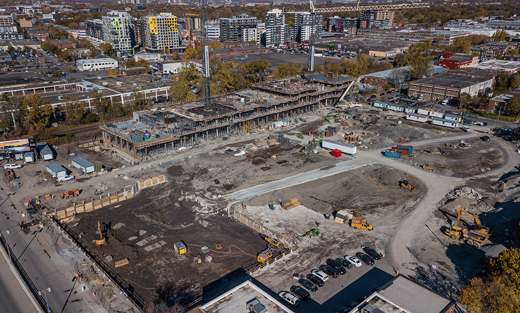 Avancement de la construction, 26 octobre 2018