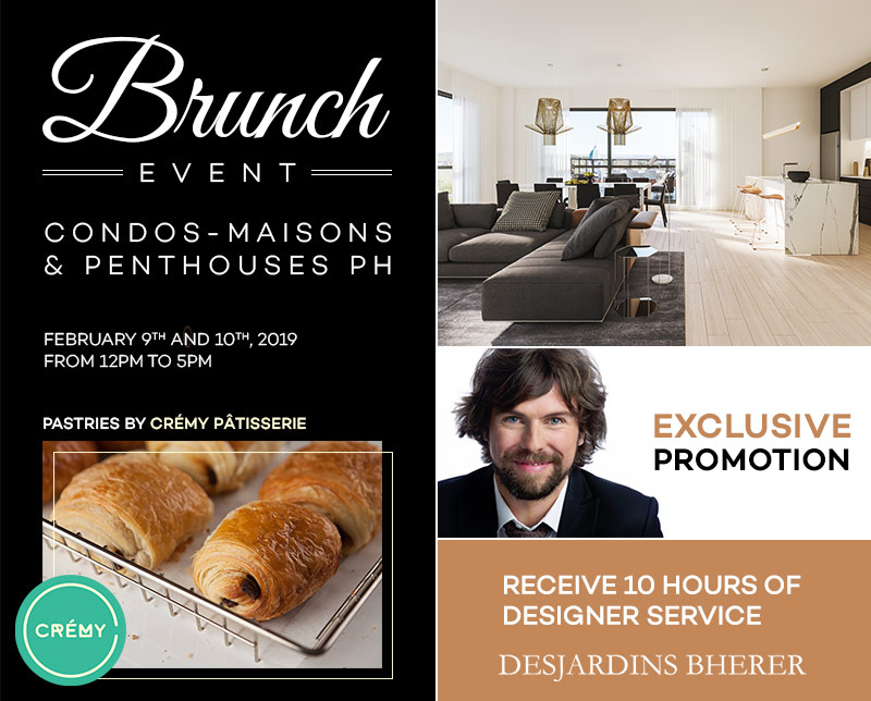 Brunch event Condos-Maisons and Penthouses PH february 9th - 10th, 2019
