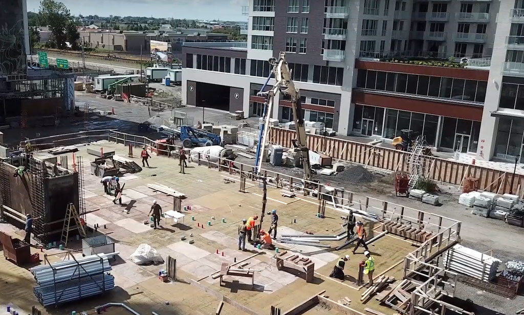 Avancement de la construction, septembre 2020